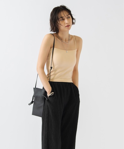 HANNE（アン）の「カップインリブキャミソール（キャミソール・レディース・ベージュ/ブラック/ホワイト・フリー）」の17枚目の写真
