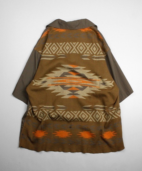 Universal Style Wear(ユニバーサルスタイルウェア)の「Universal Style Wear ナバホ ジャカード シャツ(シャツ/ブラウス・メンズ・オフホワイト/ブラック/カーキ系/ライトベージュ・MEDIUM/LARGE/X-LARGE)」の20枚目の写真