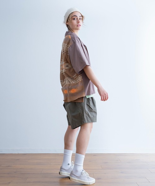 Universal Style Wear(ユニバーサルスタイルウェア)の「Universal Style Wear ナバホ ジャカード シャツ(シャツ/ブラウス・メンズ・オフホワイト/ブラック/カーキ系/ライトベージュ・MEDIUM/LARGE/X-LARGE)」の9枚目の写真