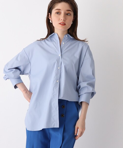 OPAQUE.CLIP（オペークドットクリップ）の「◆【SHIRT OPAQUE．CLIP】バックフリルシャツ（シャツ/ブラウス・レディース・ホワイト系/ライトブルー/ブラック系2/グリーン系その他4・42/40/38）」の4枚目の写真