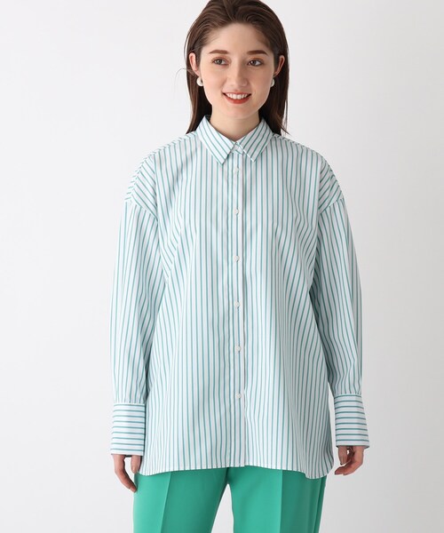 OPAQUE.CLIP（オペークドットクリップ）の「◆【SHIRT OPAQUE．CLIP】バックフリルシャツ（シャツ/ブラウス・レディース・ホワイト系/ライトブルー/ブラック系2/グリーン系その他4・42/40/38）」の5枚目の写真