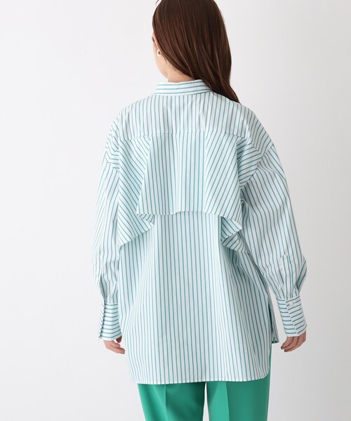 OPAQUE.CLIP（オペークドットクリップ）の「◆【SHIRT OPAQUE．CLIP】バックフリルシャツ（シャツ/ブラウス・レディース・ホワイト系/ライトブルー/ブラック系2/グリーン系その他4・42/40/38）」の7枚目の写真