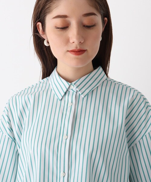 OPAQUE.CLIP（オペークドットクリップ）の「◆【SHIRT OPAQUE．CLIP】バックフリルシャツ（シャツ/ブラウス・レディース・ホワイト系/ライトブルー/ブラック系2/グリーン系その他4・42/40/38）」の8枚目の写真