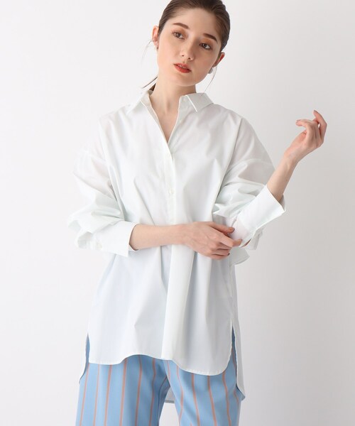 OPAQUE.CLIP（オペークドットクリップ）の「◆【SHIRT OPAQUE．CLIP】バックフリルシャツ（シャツ/ブラウス・レディース・ホワイト系/ライトブルー/ブラック系2/グリーン系その他4・42/40/38）」の13枚目の写真