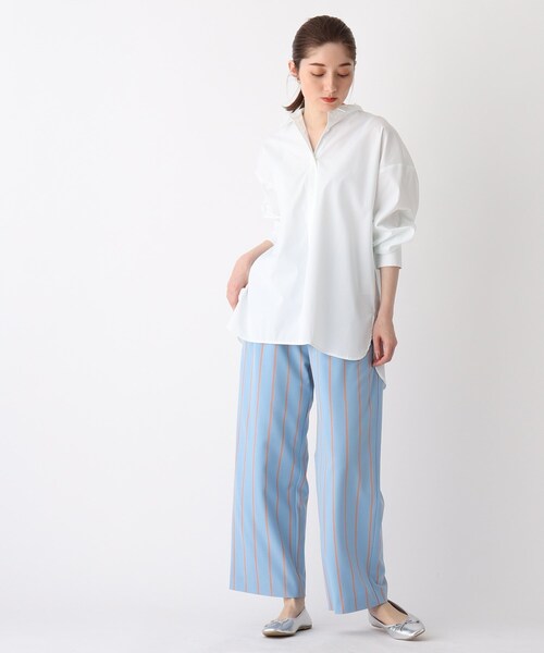 OPAQUE.CLIP（オペークドットクリップ）の「◆【SHIRT OPAQUE．CLIP】バックフリルシャツ（シャツ/ブラウス・レディース・ホワイト系/ライトブルー/ブラック系2/グリーン系その他4・42/40/38）」の14枚目の写真