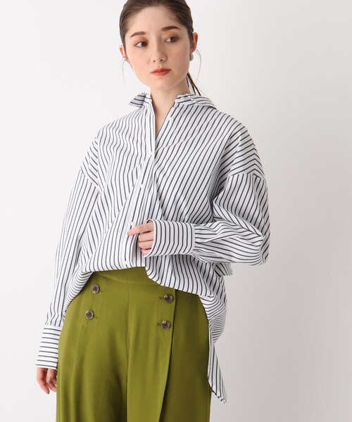 OPAQUE.CLIP（オペークドットクリップ）の「◆【SHIRT OPAQUE．CLIP】バックフリルシャツ（シャツ/ブラウス・レディース・ホワイト系/ライトブルー/ブラック系2/グリーン系その他4・42/40/38）」の19枚目の写真