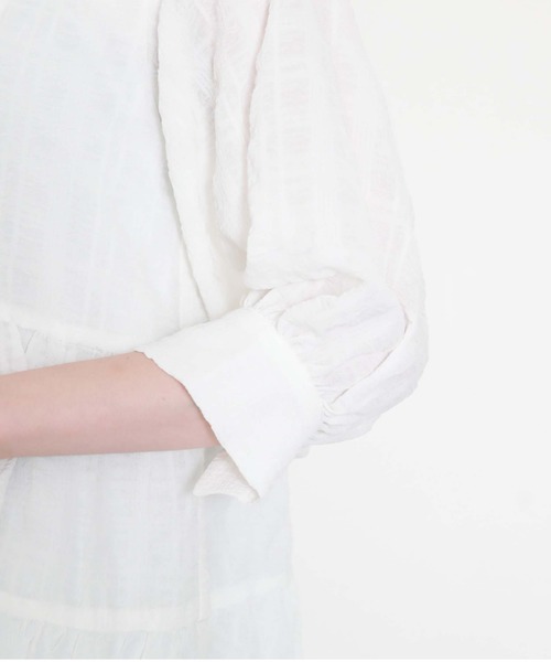 archives（アルシーヴ）の「シャーリングティアードミニワンピース（ワンピース・レディース・ブラック/オフホワイト/オレンジ・MEDIUM）」の19枚目の写真