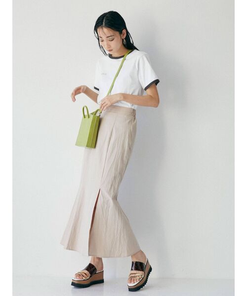 MURUA（ムルーア）の「サイドスリットマーメイドスカート（スカート・レディース・ブラック/グリーン/アイボリー・1/2）」の10枚目の写真