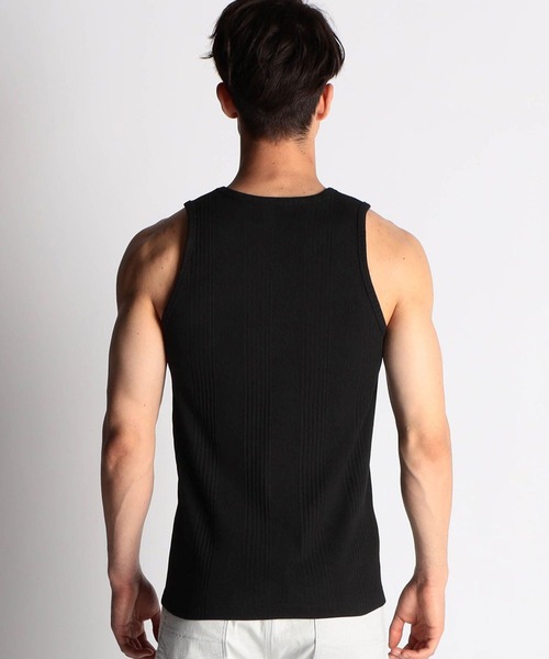 NICOLE CLUB FOR MEN（ニコルクラブフォーメン）の「ロゴプリントタンクトップ（タンクトップ・メンズ・ホワイト/ホワイト×ブラック/ネイビー/トップグレー/ブラック・LARGE/MEDIUM）」の8枚目の写真