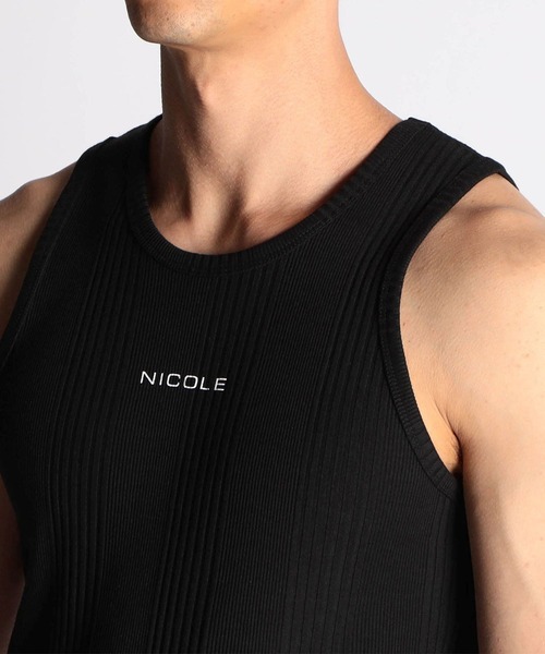 NICOLE CLUB FOR MEN（ニコルクラブフォーメン）の「ロゴプリントタンクトップ（タンクトップ・メンズ・ホワイト/ホワイト×ブラック/ネイビー/トップグレー/ブラック・LARGE/MEDIUM）」の10枚目の写真