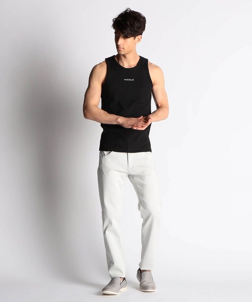 NICOLE CLUB FOR MEN（ニコルクラブフォーメン）の「ロゴプリントタンクトップ（タンクトップ・メンズ・ホワイト/ホワイト×ブラック/ネイビー/トップグレー/ブラック・LARGE/MEDIUM）」の19枚目の写真