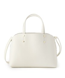 DRESKIP | 口元ラウンド一枚革風あおりポケットトート(トートバッグ)