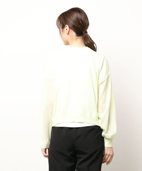 Q（キュー）の「2wayシアーカーデ（カーディガン/ボレロ・レディース・ブルー系その他/ホワイト系その他/ライム/ピンク・MEDIUM）」の6枚目の写真