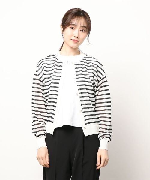 Q（キュー）の「2wayシアーカーデ（カーディガン/ボレロ・レディース・ブルー系その他/ホワイト系その他/ライム/ピンク・MEDIUM）」の11枚目の写真