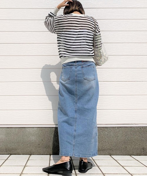 Q（キュー）の「2wayシアーカーデ（カーディガン/ボレロ・レディース・ブルー系その他/ホワイト系その他/ライム/ピンク・MEDIUM）」の10枚目の写真