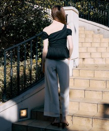 【美品】eimy istoire ノースリーブオールインワン シアー パンツ エイミーイストワール eimy istoire リラックスシアーパンツ