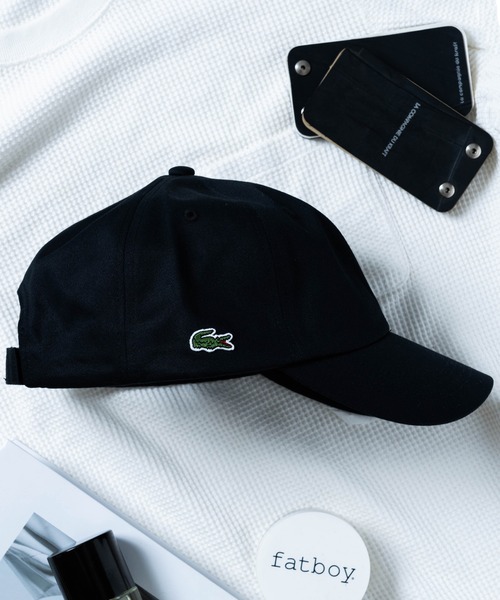 LACOSTE（ラコステ）の「【LACOSTE】ラコステクロコダイルアイコンローキャップ Side Crocodile CAP（キャップ・メンズ・ホワイト/ブラック/ベージュ/ネイビー/カーキ・FREE）」の8枚目の写真