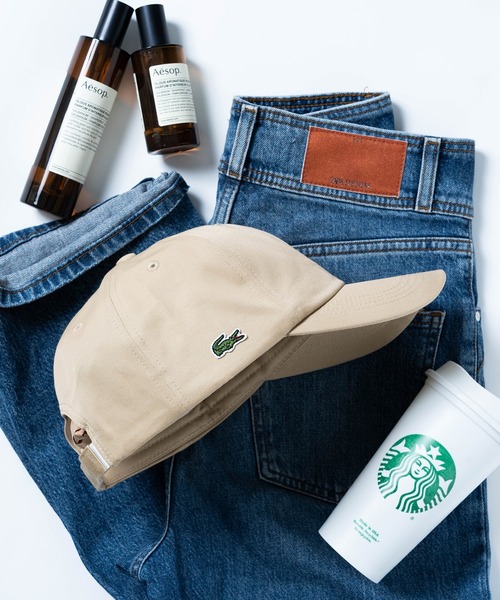 LACOSTE（ラコステ）の「【LACOSTE】ラコステクロコダイルアイコンローキャップ Side Crocodile CAP（キャップ・メンズ・ホワイト/ブラック/ベージュ/ネイビー/カーキ・FREE）」の11枚目の写真