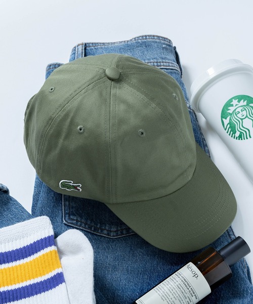 LACOSTE（ラコステ）の「【LACOSTE】ラコステクロコダイルアイコンローキャップ Side Crocodile CAP（キャップ・メンズ・ホワイト/ブラック/ベージュ/ネイビー/カーキ・FREE）」の21枚目の写真