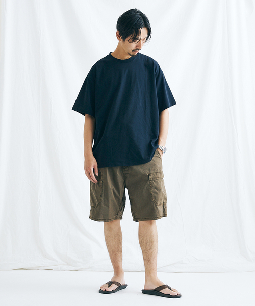 JOURNAL STANDARD(ジャーナルスタンダード)の「【軽量+ストレッチ性+吸水速乾】リラックス オーバーサイズ クルーネック Tシャツ(Tシャツ/カットソー・メンズ・ホワイト/ライトグリーン/サーモンピンク/ベージュ/クリアブラック・SMALL/LARGE/MEDIUM/X-LARGE)」の11枚目の写真