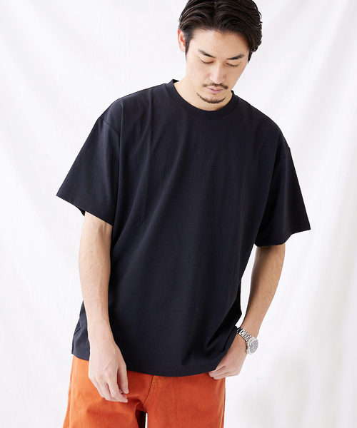JOURNAL STANDARD(ジャーナルスタンダード)の「【軽量+ストレッチ性+吸水速乾】リラックス オーバーサイズ クルーネック Tシャツ(Tシャツ/カットソー・メンズ・ホワイト/ライトグリーン/サーモンピンク/ベージュ/クリアブラック・SMALL/LARGE/MEDIUM/X-LARGE)」の13枚目の写真