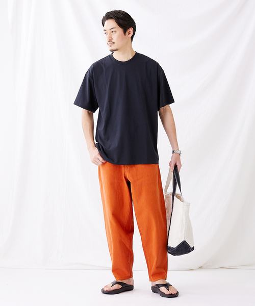 JOURNAL STANDARD(ジャーナルスタンダード)の「【軽量+ストレッチ性+吸水速乾】リラックス オーバーサイズ クルーネック Tシャツ(Tシャツ/カットソー・メンズ・ホワイト/ライトグリーン/サーモンピンク/ベージュ/クリアブラック・SMALL/LARGE/MEDIUM/X-LARGE)」の14枚目の写真