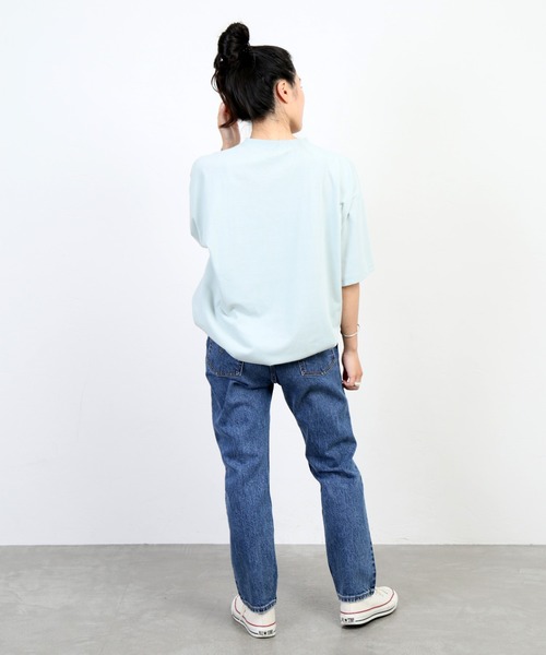 JOURNAL STANDARD(ジャーナルスタンダード)の「【軽量+ストレッチ性+吸水速乾】リラックス オーバーサイズ クルーネック Tシャツ(Tシャツ/カットソー・メンズ・ホワイト/ライトグリーン/サーモンピンク/ベージュ/クリアブラック・SMALL/LARGE/MEDIUM/X-LARGE)」の8枚目の写真