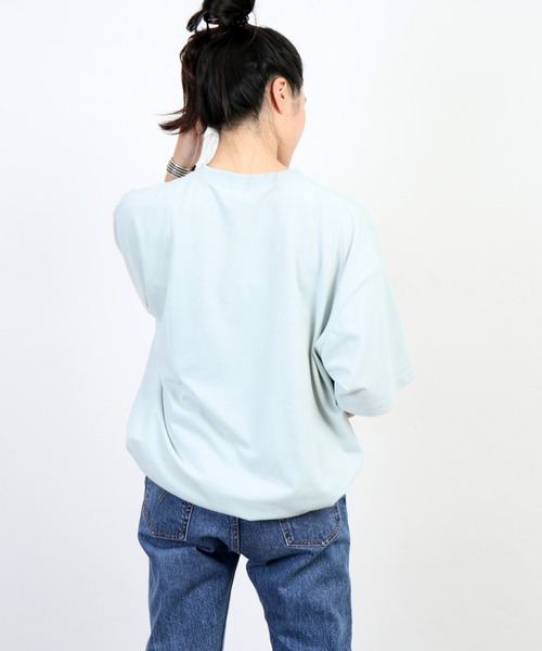 JOURNAL STANDARD(ジャーナルスタンダード)の「【軽量+ストレッチ性+吸水速乾】リラックス オーバーサイズ クルーネック Tシャツ(Tシャツ/カットソー・メンズ・ホワイト/ライトグリーン/サーモンピンク/ベージュ/クリアブラック・SMALL/LARGE/MEDIUM/X-LARGE)」の7枚目の写真