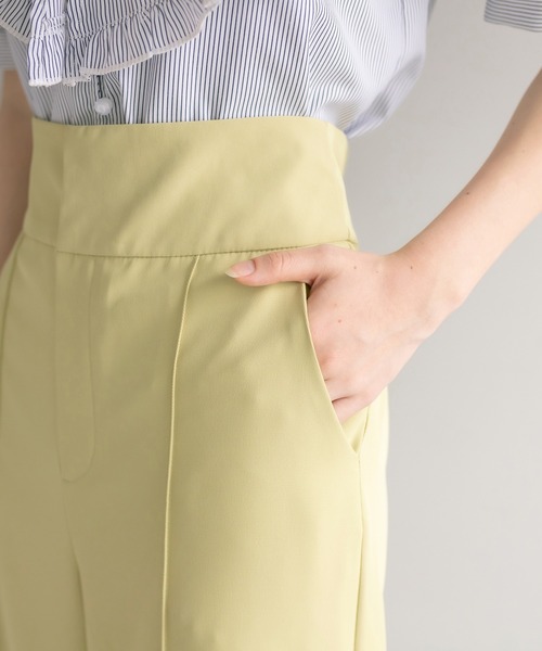 OLIVE des OLIVE（オリーブデオリーブ）の「ハイウエストカラフルワイドパンツ（スラックス・レディース・オフホワイト/ブラック/ラベンダー/ライム・FREE）」の12枚目の写真