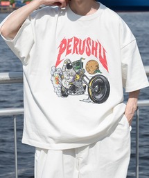 Perushu | ヴィンテージライク宇宙飛行士Tシャツ(Tシャツ/カットソー)
