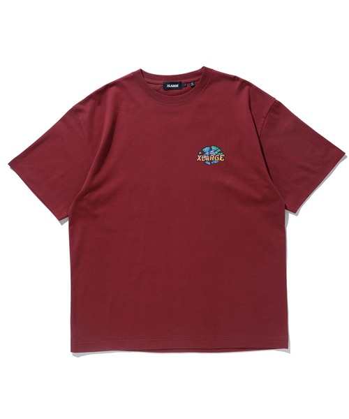 XLARGE(エクストララージ)の「CRASH WORLD S/S TEE/グラフィック 半袖 Tシャツ(Tシャツ/カットソー・メンズ・ブラック/バーガンディー/ホワイト・M/S/L/XL)」の9枚目の写真