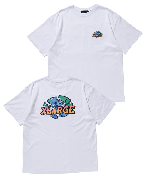 XLARGE(エクストララージ)の「CRASH WORLD S/S TEE/グラフィック 半袖 Tシャツ(Tシャツ/カットソー・メンズ・ブラック/バーガンディー/ホワイト・M/S/L/XL)」の22枚目の写真