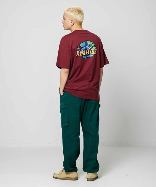 XLARGE(エクストララージ)の「CRASH WORLD S/S TEE/グラフィック 半袖 Tシャツ(Tシャツ/カットソー・メンズ・ブラック/バーガンディー/ホワイト・M/S/L/XL)」の21枚目の写真