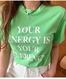 NANING9 | NANING9 英字レタリングT-シャツ(Tシャツ/カットソー)