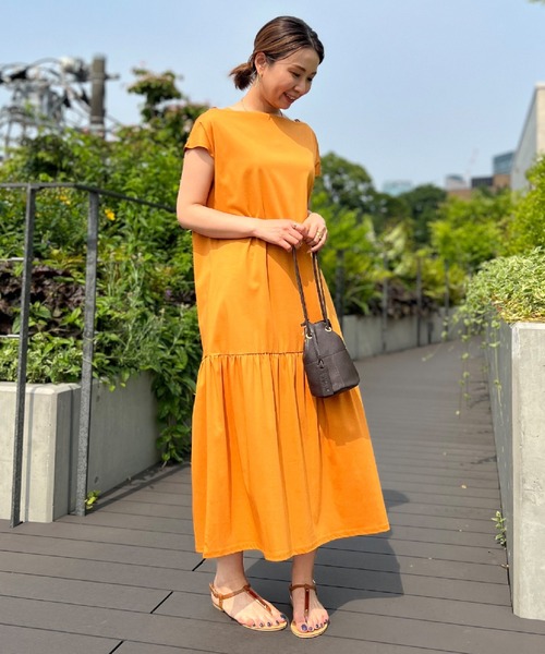 セール ワンピース Ined イネド のワンピース ふんわり揺れ感のギャザーシルエットワンピース 接触冷感 をセール価格で購入できます Superior Ined イネド のファッション ワンピース ドレス ふんわり揺れ感のギャザーシルエットワンピース