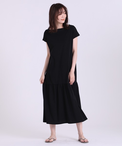 正規品 日本製 ワンピース ドレス ワンピース Ined イネド のワンピース ボートネックカットワンピース 接触冷感 を購入できます Superior ボートネックカットワンピース 接触冷感 ワンピース Ined イネド のファッション バーゲン