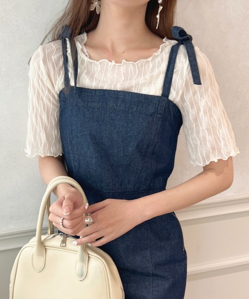 apres jour(アプレジュール)の「シアージャガード+インナーSET【ZOZOTOWN限定アイテム】(Tシャツ/カットソー・レディース・オフホワイト/アイボリー/ブラック・X-LARGE/フリー)」の5枚目の写真