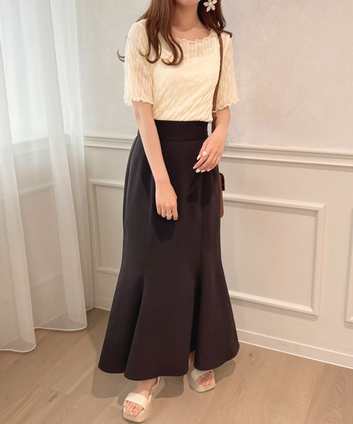 apres jour(アプレジュール)の「シアージャガード+インナーSET【ZOZOTOWN限定アイテム】(Tシャツ/カットソー・レディース・オフホワイト/アイボリー/ブラック・X-LARGE/フリー)」の11枚目の写真