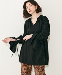 Lui's | ラッフルスリーブギャザーブラウス(シャツ/ブラウス)