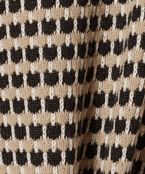 BEAMS HEART(ビームスハート)の「BEAMS HEART / ハニカム ジャカード プルオーバー(Tシャツ/カットソー・レディース・ベージュ/ブラック/ライトグレー・FREE)」の22枚目の写真
