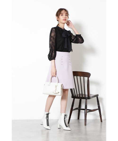 JILL STUART（ジルスチュアート）の「◆ エライザブラウス（シャツ/ブラウス・レディース・ホワイト/ブラック/ブルー・SMALL/MEDIUM）」の6枚目の写真