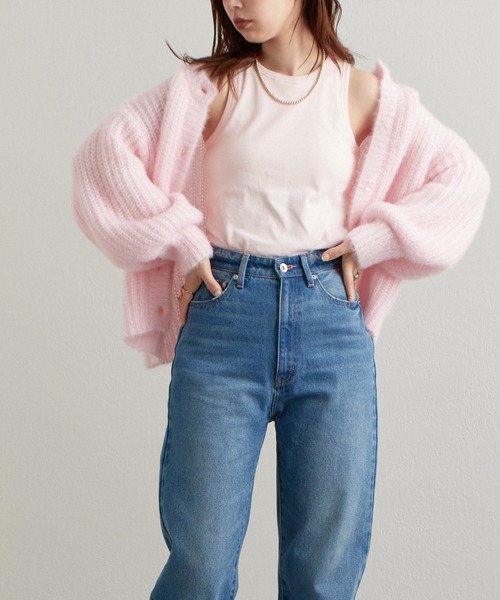 natural couture（ナチュラルクチュール）の「2022AWアイテム/カップ付きで楽ちん！シンプルアメスリインナータンク（タンクトップ・レディース・ブラック/ブラウン/オフホワイト/ピンク/ミント・FREE）」の8枚目の写真