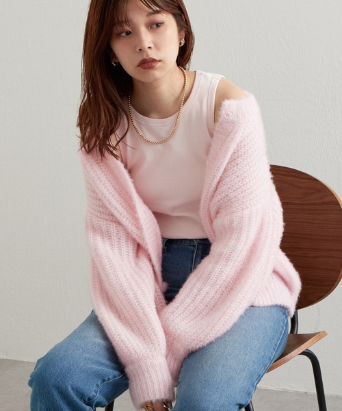 natural couture（ナチュラルクチュール）の「2022AWアイテム/カップ付きで楽ちん！シンプルアメスリインナータンク（タンクトップ・レディース・ブラック/ブラウン/オフホワイト/ピンク/ミント・FREE）」の15枚目の写真