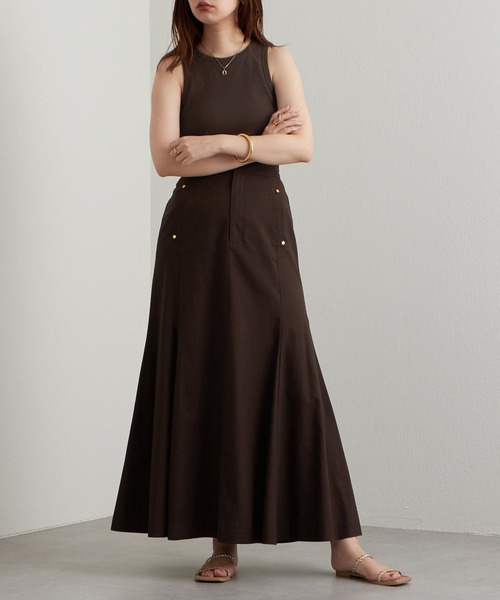 natural couture（ナチュラルクチュール）の「2022AWアイテム/カップ付きで楽ちん！シンプルアメスリインナータンク（タンクトップ・レディース・ブラック/ブラウン/オフホワイト/ピンク/ミント・FREE）」の17枚目の写真