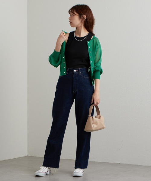 natural couture（ナチュラルクチュール）の「2022AWアイテム/カップ付きで楽ちん！シンプルアメスリインナータンク（タンクトップ・レディース・ブラック/ブラウン/オフホワイト/ピンク/ミント・FREE）」の21枚目の写真