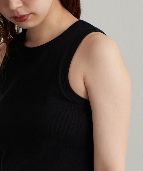 natural couture（ナチュラルクチュール）の「2022AWアイテム/カップ付きで楽ちん！シンプルアメスリインナータンク（タンクトップ・レディース・ブラック/ブラウン/オフホワイト/ピンク/ミント・FREE）」の19枚目の写真