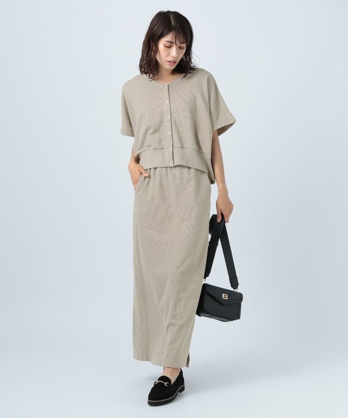 BAYFLOW（ベイフロー）の「セットアップカットソーカーディガン（カーディガン/ボレロ・レディース・ライトグレー/ブラック・FREE）」の18枚目の写真