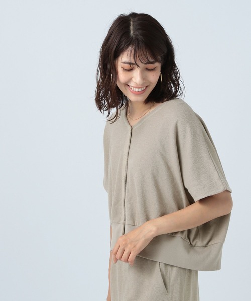 BAYFLOW（ベイフロー）の「セットアップカットソーカーディガン（カーディガン/ボレロ・レディース・ライトグレー/ブラック・FREE）」の19枚目の写真