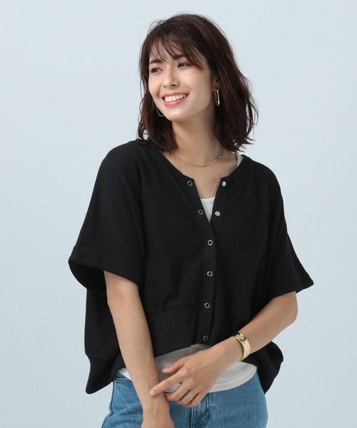 BAYFLOW（ベイフロー）の「セットアップカットソーカーディガン（カーディガン/ボレロ・レディース・ライトグレー/ブラック・FREE）」の17枚目の写真