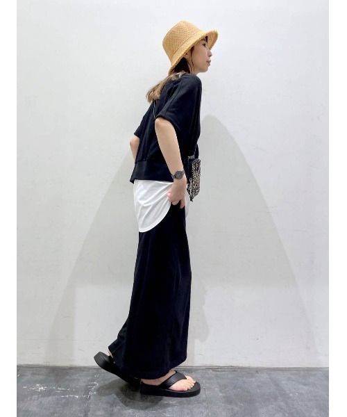 BAYFLOW（ベイフロー）の「セットアップカットソーカーディガン（カーディガン/ボレロ・レディース・ライトグレー/ブラック・FREE）」の9枚目の写真